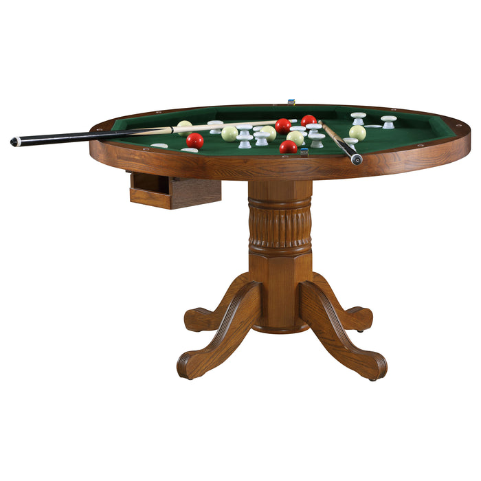 Mitchell 5-piece 3-in-1 Dining and Game Table Set Amber