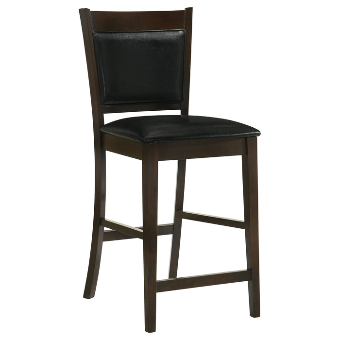 Jaden Upholstered Counter Chair Espresso (Set of 2)