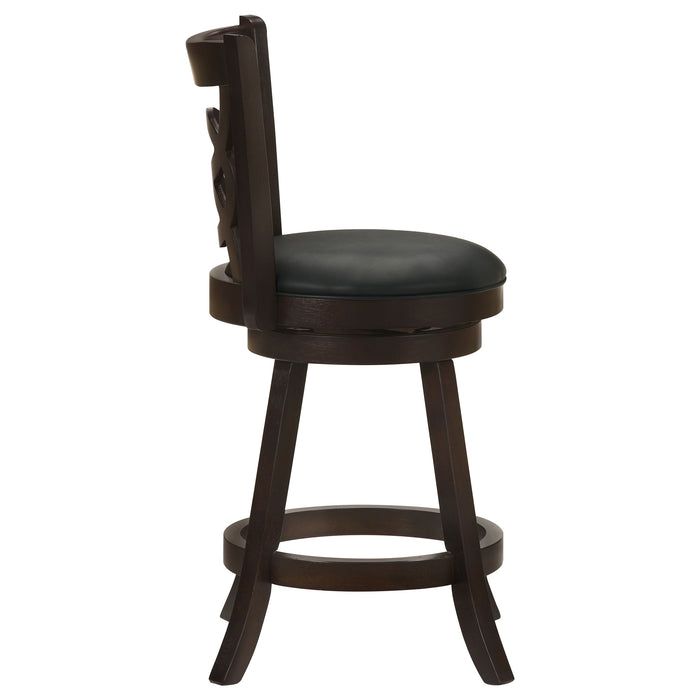 Calecita Wood Swivel Counter Stool Cappuccino (Set of 2)