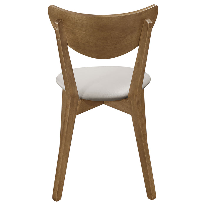 Kersey Curved Wood Dining Side Chair Chestnut (Set of 2)