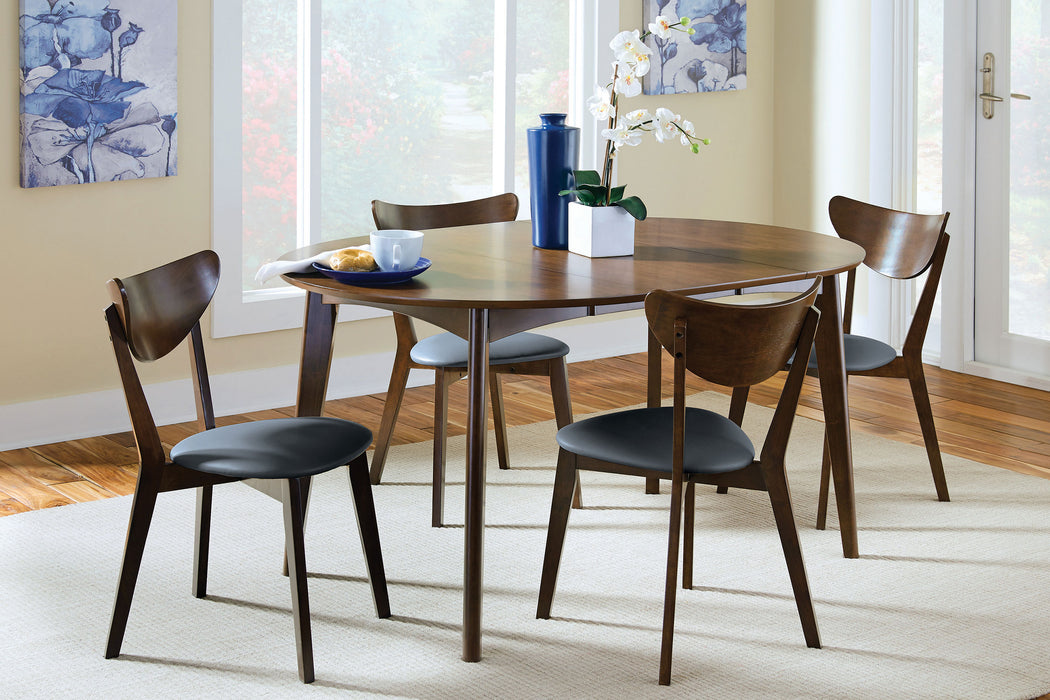 Kersey Wood Dining Side Chair Dark Walnut (Set of 2)