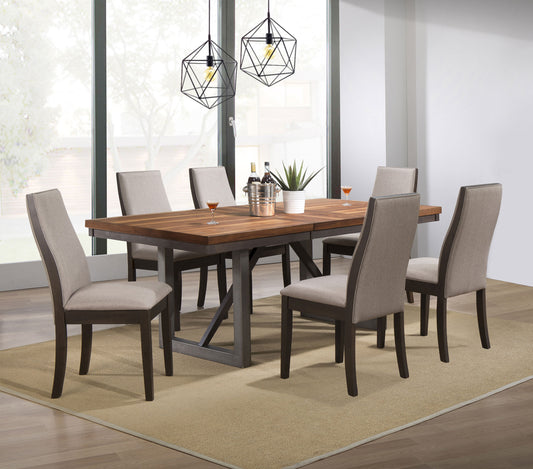 Spring Creek 7-piece Rectangular Dining Table Set Taupe