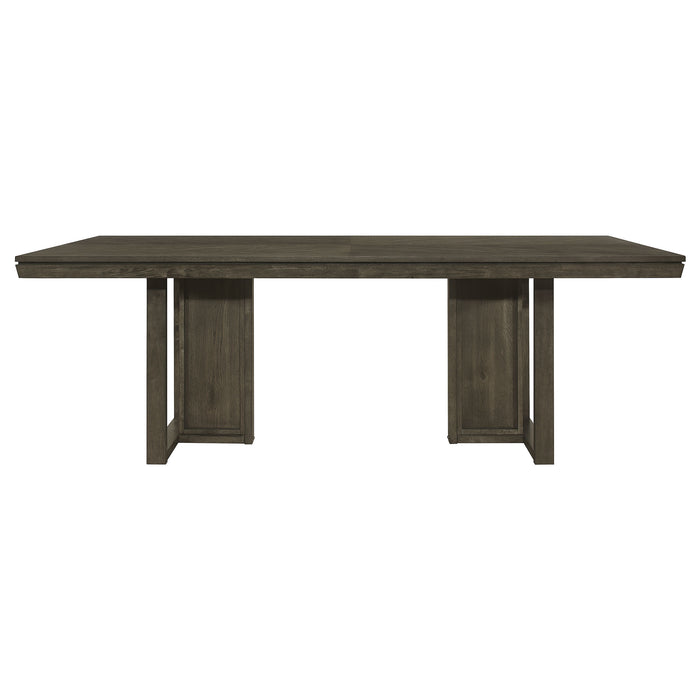 Kelly 5-piece Rectangular Dining Table Set Dark Grey