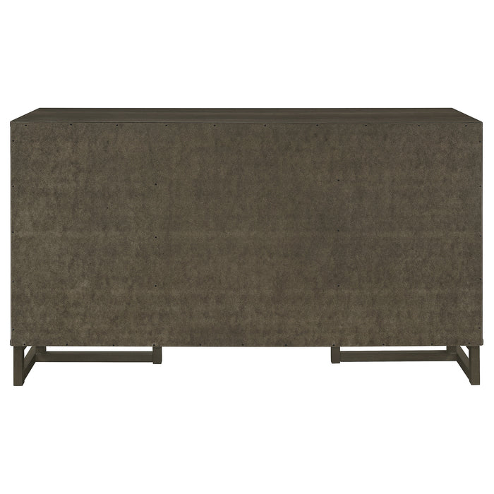 Kelly 3-drawer Storage Dining Sideboard Buffet Dark Grey