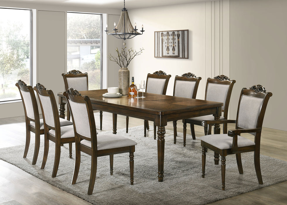 Willowbrook 9-piece Rectangular Dining Table Set Chestnut