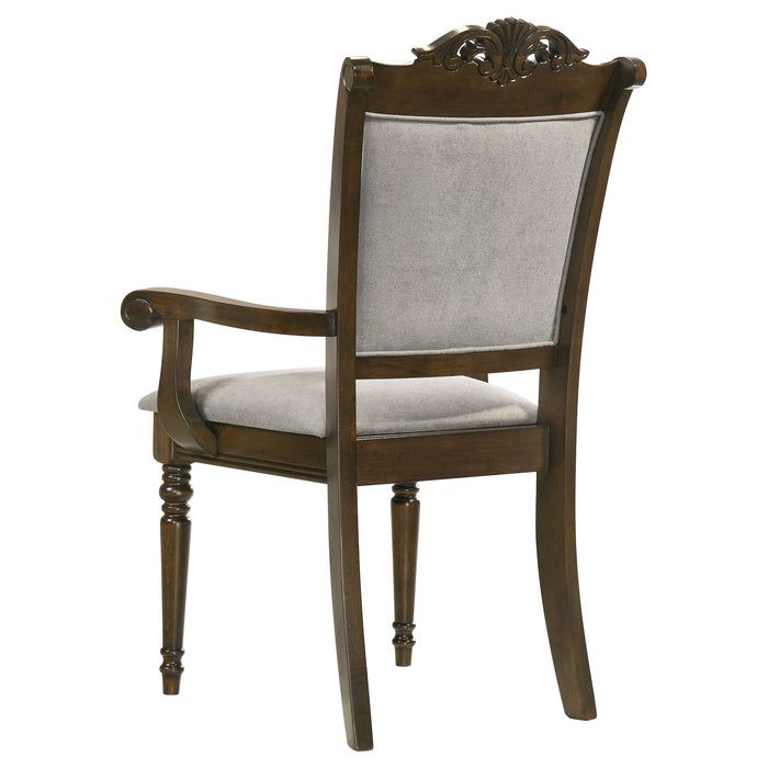 Willowbrook Wood Dining Arm Chair Chestnut (Set of 2)