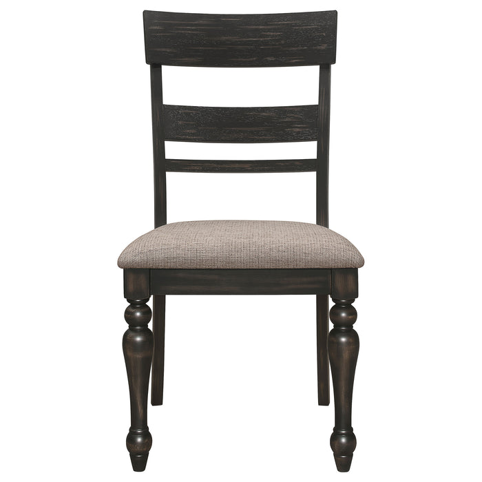 Bridget Wood Dining Side Chair Charcoal (Set of 2)