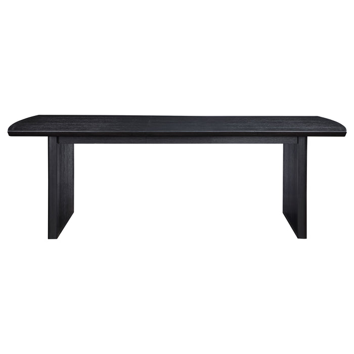 Brookmead 100-inch Extension Leaf Dining Table Black