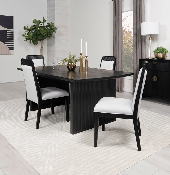 Brookmead 5-piece Extension Leaf Dining Table Set Black