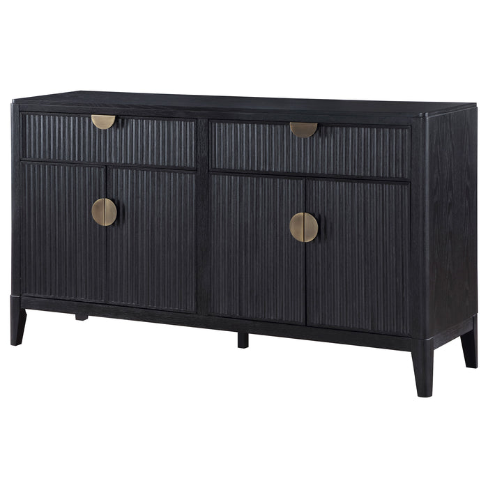 Brookmead 4-door Sideboard Buffet Storage Cabinet Black