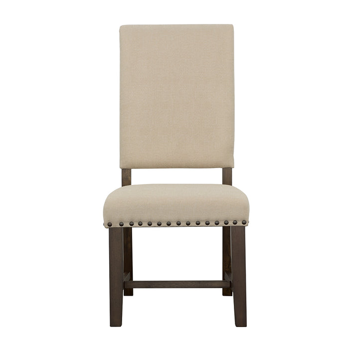 Twain Upholstered Dining Side Chair Beige (Set of 2)