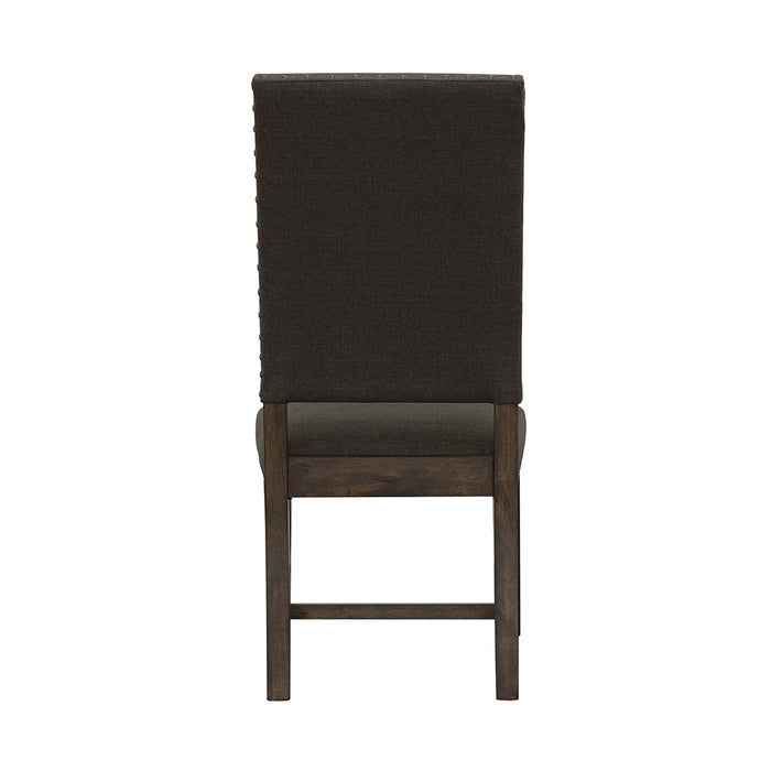 Twain Upholstered Dining Side Chair Warm Grey (Set of 2)