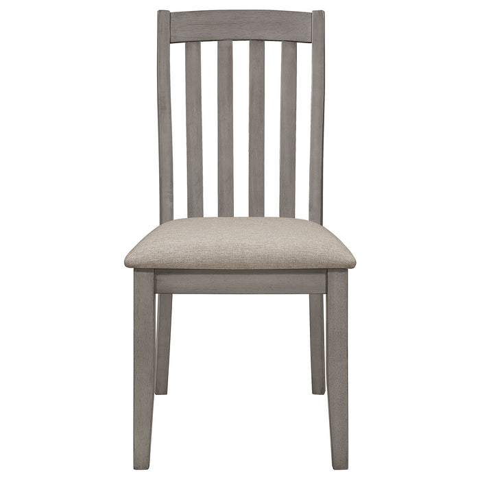 Nogales Wood Dining Side Chair Coastal Grey (Set of 2)