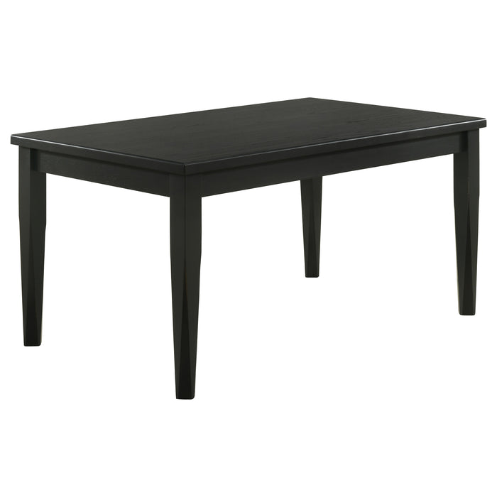 Appleton Rectangular 59-inch Dining Table Washed Black