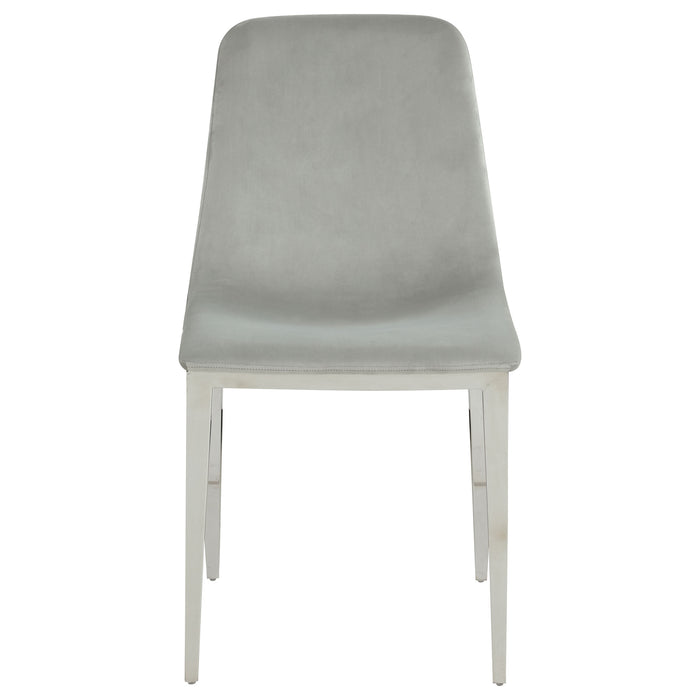 Irene Upholstered Dining Side Chair Light Grey (Set of 4)