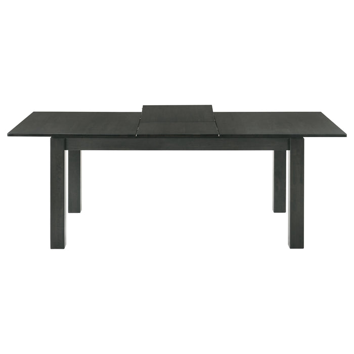 Jakob Rectangular 83-inch Extension Leaf Dining Table Black