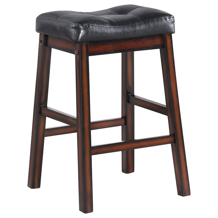 Donald Upholstered Counter Stool Cappuccino (Set of 2)