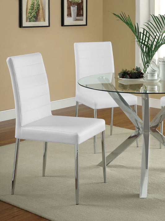 Maston Upholstered Dining Side Chair White (Set of 4)