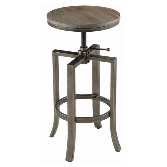 Bartlett Adjustable Backless Bar Stool Nutmeg (Set of 2)