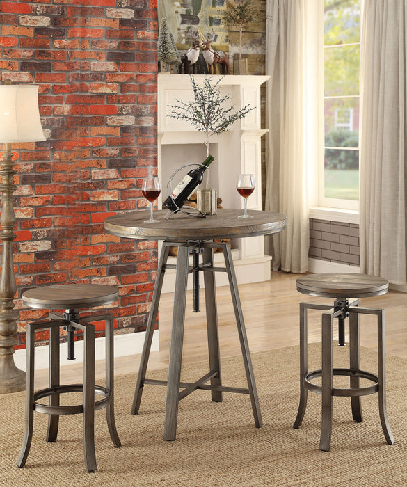 Bartlett Adjustable Backless Bar Stool Nutmeg (Set of 2)