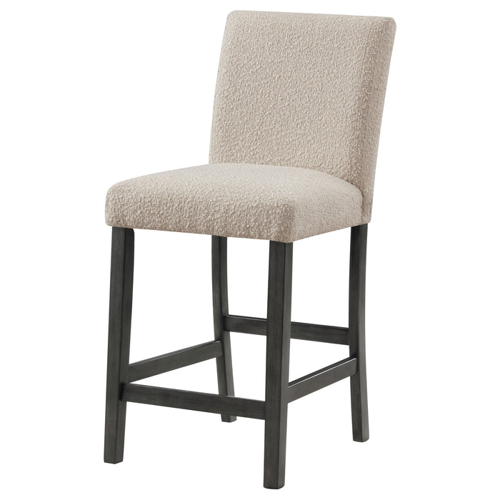 Alba Boucle Upholstered Counter Chair Beige (Set of 2)