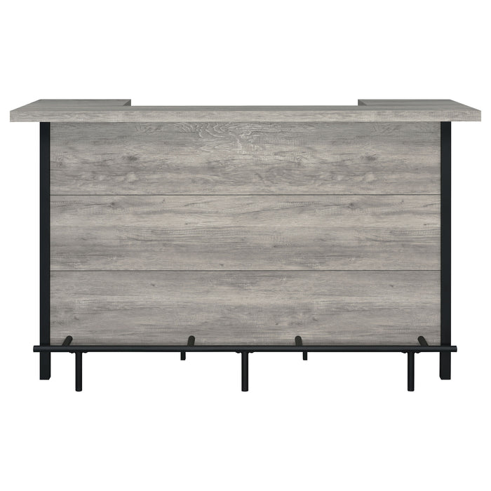 Bellemore Freestanding Home Bar Wine Cabinet Grey Driftwood