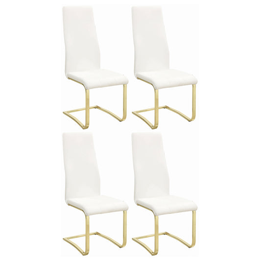 Montclair Upholstered Dining Side Chair White (Set of 4)