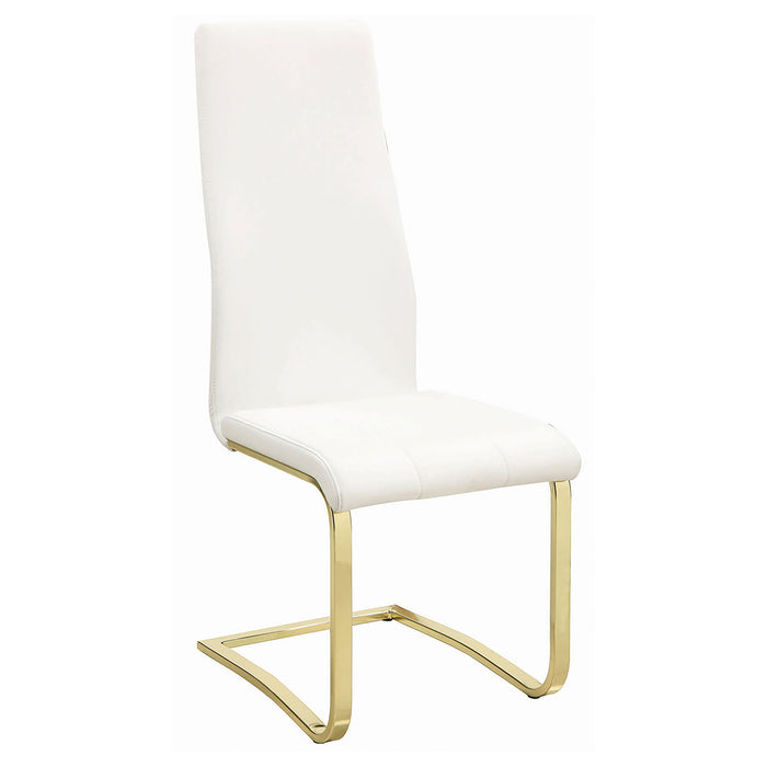 Montclair Upholstered Dining Side Chair White (Set of 4)