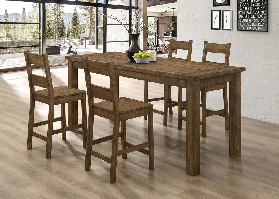 Coleman 5-piece Counter Height Dining Set Golden Brown