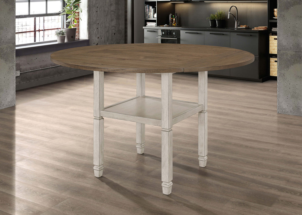 Sarasota 60-inch Extension Counter Dining Table Rustic Cream