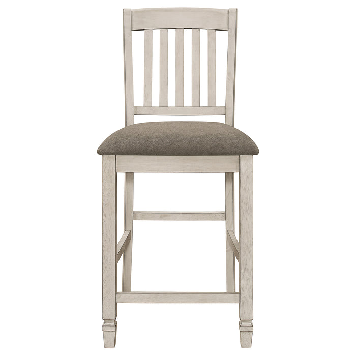 Sarasota Wood Counter Chair Rustic Cream (Set of 2)