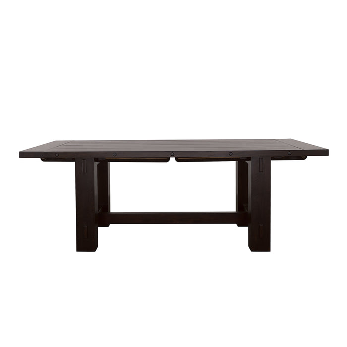 Calandra 121-inch Extension Leaf Dining Table Vintage Java