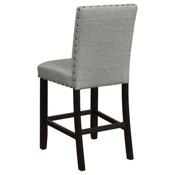 Kentfield Fabric Upholstered Counter Chair Grey (Set of 2)