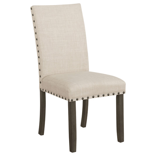 Ralland Upholstered Dining Side Chair Beige (Set of 2)