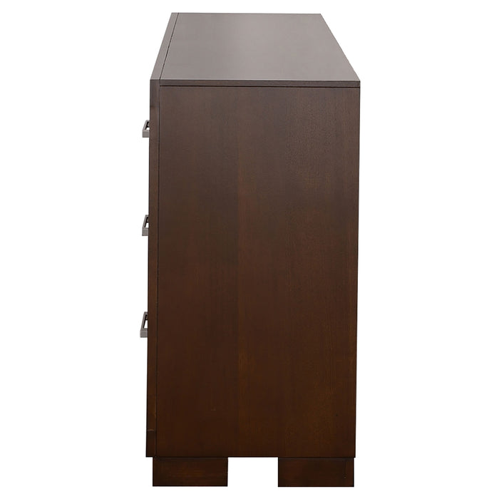 Jessica 6-drawer Dresser Cappuccino