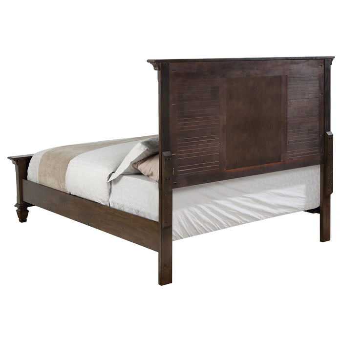 Franco 4-piece Eastern King Bedroom Set Burnished Oak