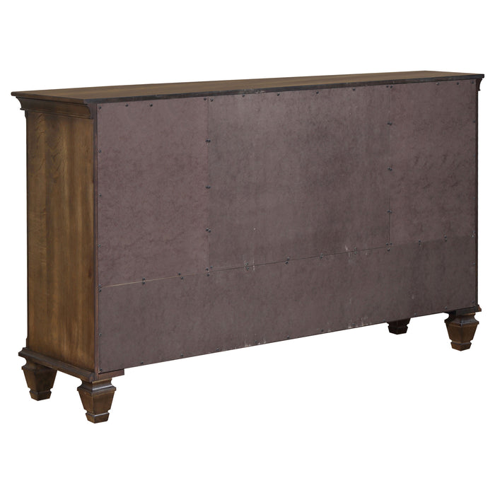 Franco 52-drawer Dresser Burnished Oak