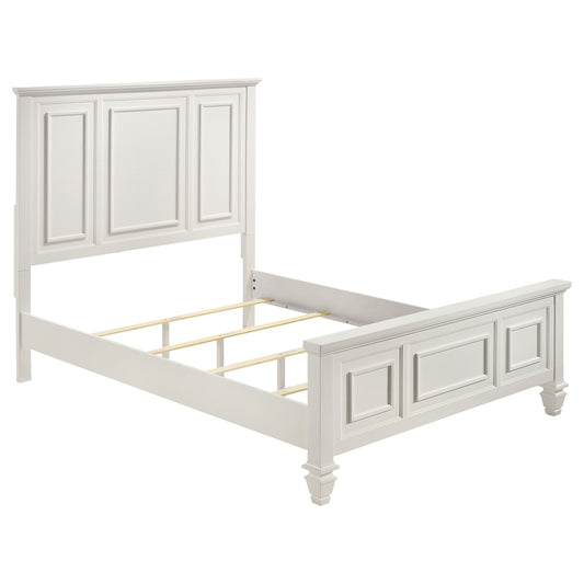 Sandy Beach 4-piece Eastern King Bedroom Set Cream White