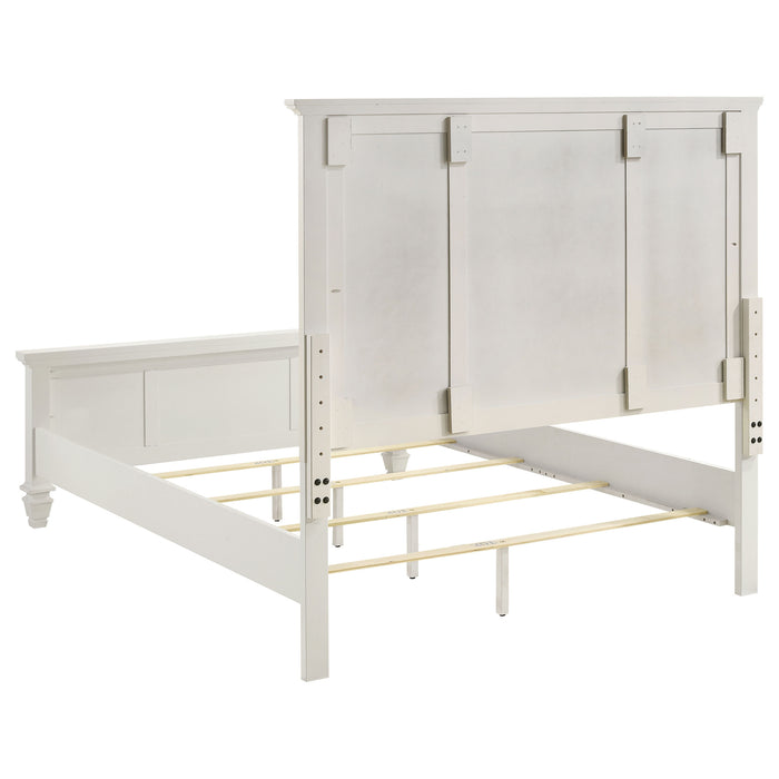 Sandy Beach 4-piece Eastern King Bedroom Set Cream White