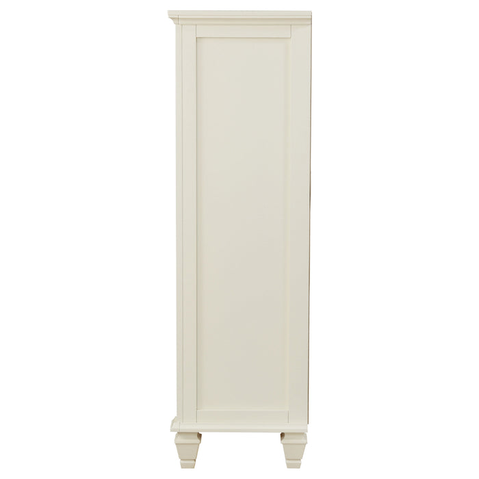 Sandy Beach 5-drawer Bedroom Chest Cream White