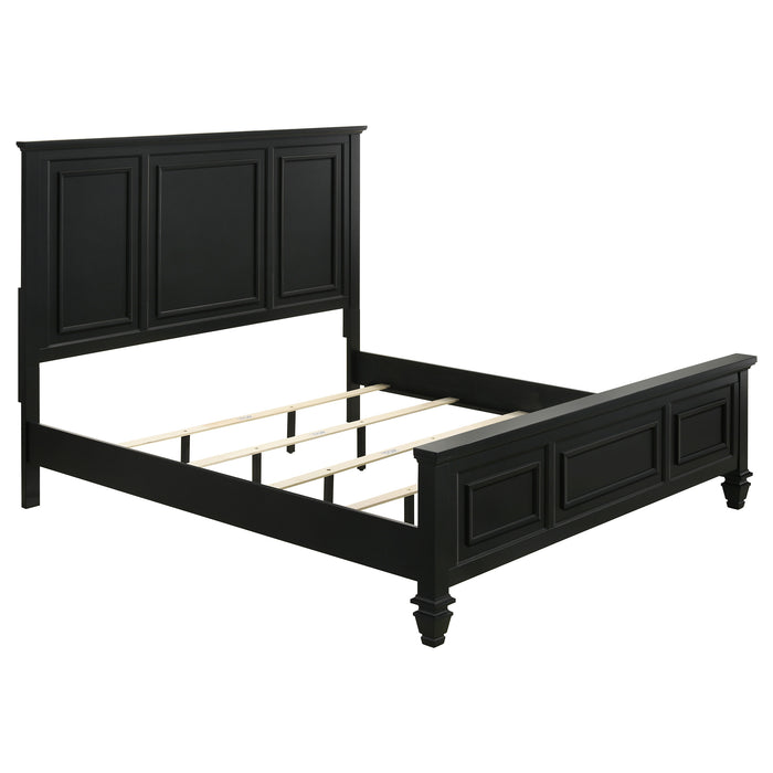 Sandy Beach 5-piece Eastern King Bedroom Set Black