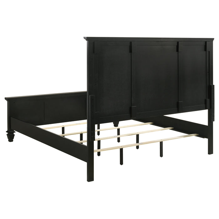 Sandy Beach 4-piece Queen Bedroom Set Black