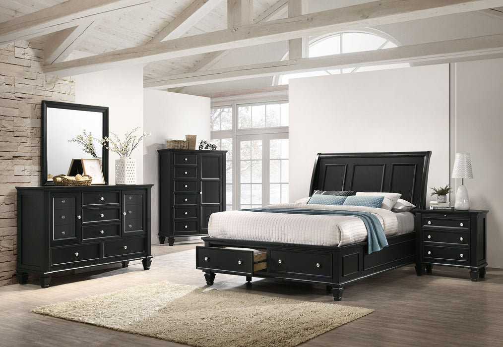 Sandy Beach 5-piece California King Bedroom Set Black