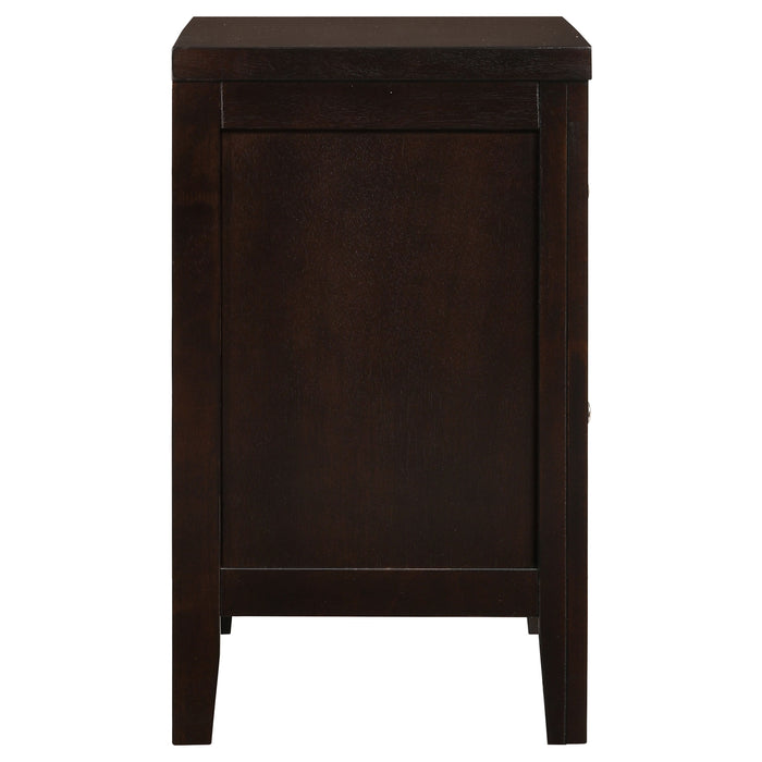 Carlton 2-drawer Nightstand Cappuccino