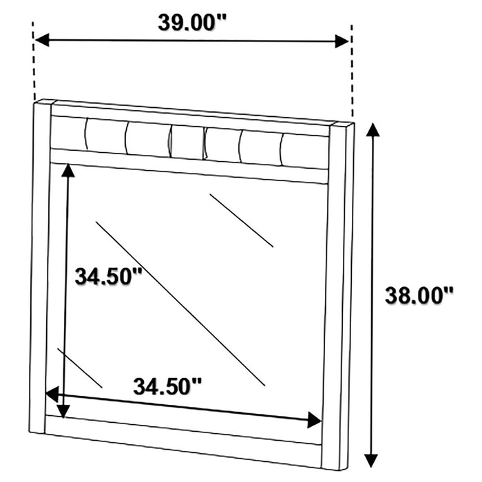 Carlton Dresser Mirror Cappuccino