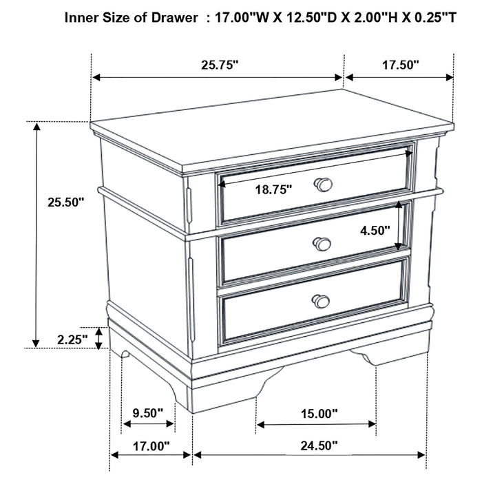 Cambridge 4-piece Eastern King Bedroom Set Cappuccino