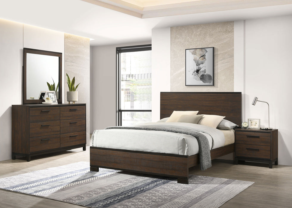 Edmonton 4-piece California King Bedroom Set Rustic Tobacco