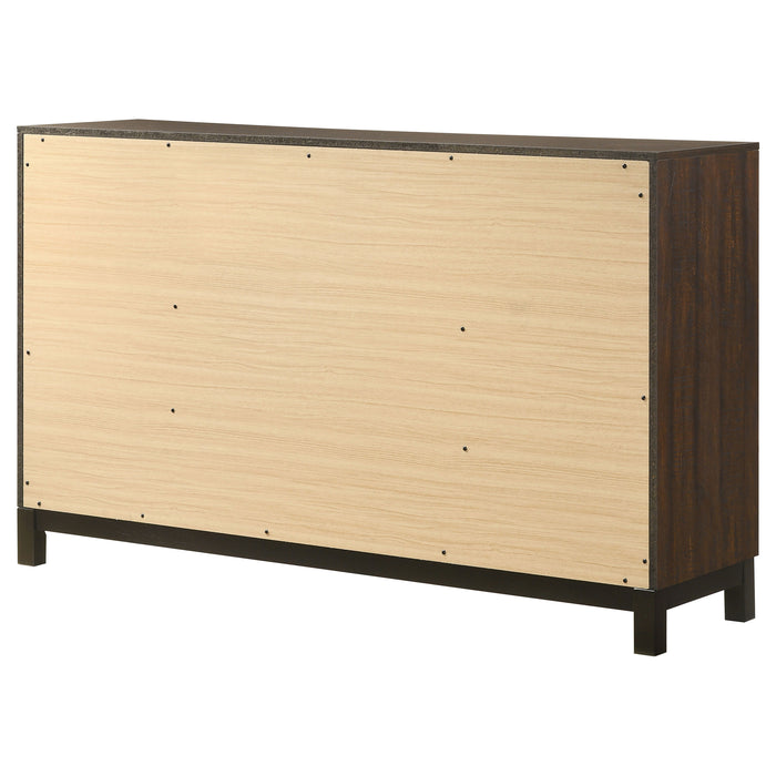 Edmonton 6-drawer Dresser Rustic Tobacco