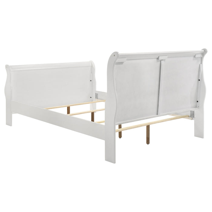 Louis Philippe 4-piece Queen Bedroom Set White