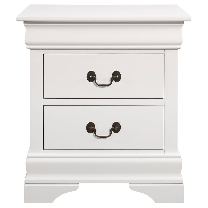 Louis Philippe 4-piece Queen Bedroom Set White